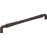 Jeffrey Alexander 537-12DMAC-12 Bremen 2 12-11/16" Zinc Appliance & Cabinet Pull Distressed Oil Rubbed Bronze
