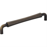 Jeffrey Alexander 537-160ABSB-160 Bremen 2 6-11/16" Zinc Cabinet Pull Antique Brushed Satin Brass