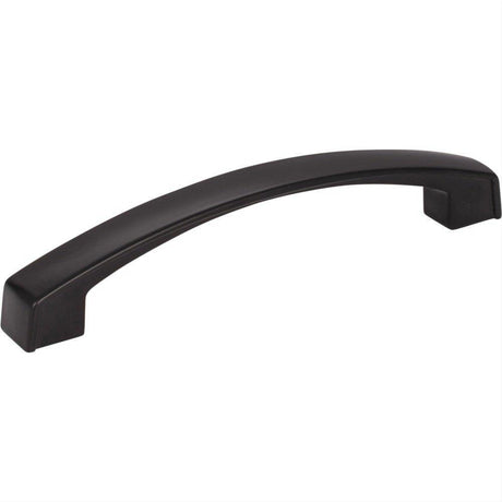 Jeffrey Alexander 549-128MB-128 Merrick 5-1/2" Zinc Cabinet Pull Matte Black