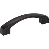 Jeffrey Alexander 549-96MB-96 Merrick 4-3/16" Zinc Cabinet Pull Matte Black