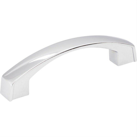 Jeffrey Alexander 549-96PC-96 Merrick 4-3/16" Zinc Cabinet Pull Polished Chrome