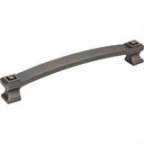 Jeffrey Alexander 585-160BNBDL-160 Delmar 7-1/16" Zinc Cabinet Pull Brushed Pewter