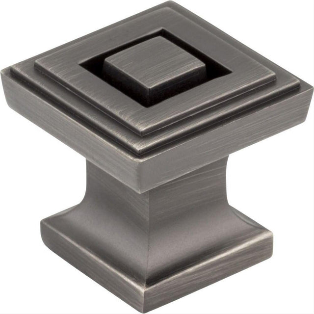 Jeffrey Alexander 585BNBDL 585 Delmar 1" Zinc Cabinet Knob Brushed Pewter
