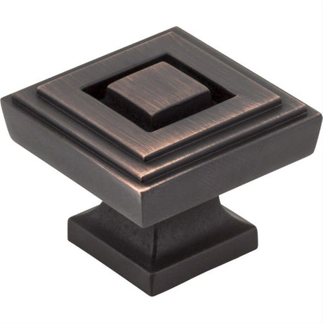 Jeffrey Alexander 585L-DBAC Delmar 1-1/4" Zinc Large Cabinet Knob Brushed Oil Rubbed Bronze