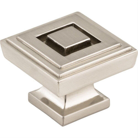 Jeffrey Alexander 585L-SN Delmar 1-1/4" Zinc Large Cabinet Knob Satin Nickel