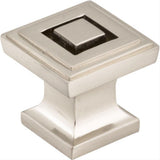Jeffrey Alexander 585SN 585 Delmar 1" Zinc Cabinet Knob Satin Nickel