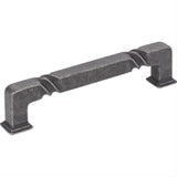 Jeffrey Alexander 602-128SIM-128 Tahoe 5-13/16" Zinc Cabinet Pull Distressed Antique Silver