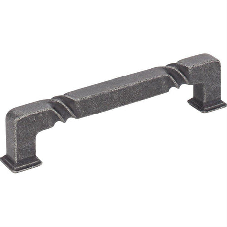 Jeffrey Alexander 602-128SIM-128 Tahoe 5-13/16" Zinc Cabinet Pull Distressed Antique Silver