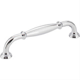 Jeffrey Alexander 658-128PC-128 Tiffany 5-13/16" Zinc Cabinet Pull Polished Chrome