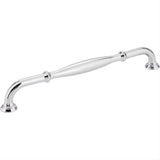 Jeffrey Alexander 658-224PC-224 Tiffany 9-7/8" Zinc Cabinet Pull Polished Chrome