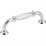 Jeffrey Alexander 658-96PC-96 Tiffany 4-1/2" Zinc Cabinet Pull Polished Chrome