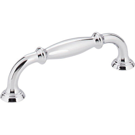 Jeffrey Alexander 658-96PC-96 Tiffany 4-1/2" Zinc Cabinet Pull Polished Chrome