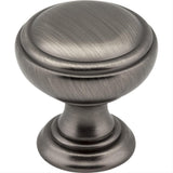 Jeffrey Alexander 658BNBDL 658 Tiffany Zinc Cabinet Knob Brushed Pewter