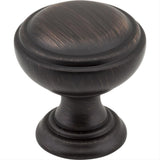 Jeffrey Alexander 658DBAC 658 Tiffany Zinc Cabinet Knob Brushed Oil Rubbed Bronze