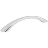 Jeffrey Alexander 678-128PC-128 Wheeler 6-1/4" Zinc Cabinet Pull Polished Chrome