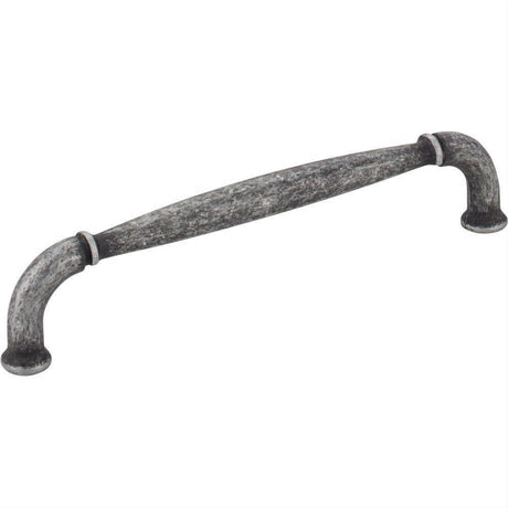 Jeffrey Alexander 737-128SIM-128 Chesapeake 5-1/2" Zinc Cabinet Pull Distressed Antique Silver