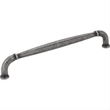 Jeffrey Alexander 737-160SIM-160 Chesapeake 6-3/4" Zinc Cabinet Pull Distressed Antique Silver