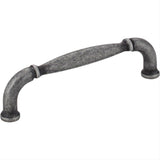 Jeffrey Alexander 737-96SIM-96 Chesapeake 4-1/4" Zinc Cabinet Pull Distressed Antique Silver