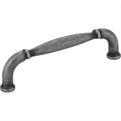Jeffrey Alexander 737-96SIM-96 Chesapeake 4-1/4" Zinc Cabinet Pull Distressed Antique Silver
