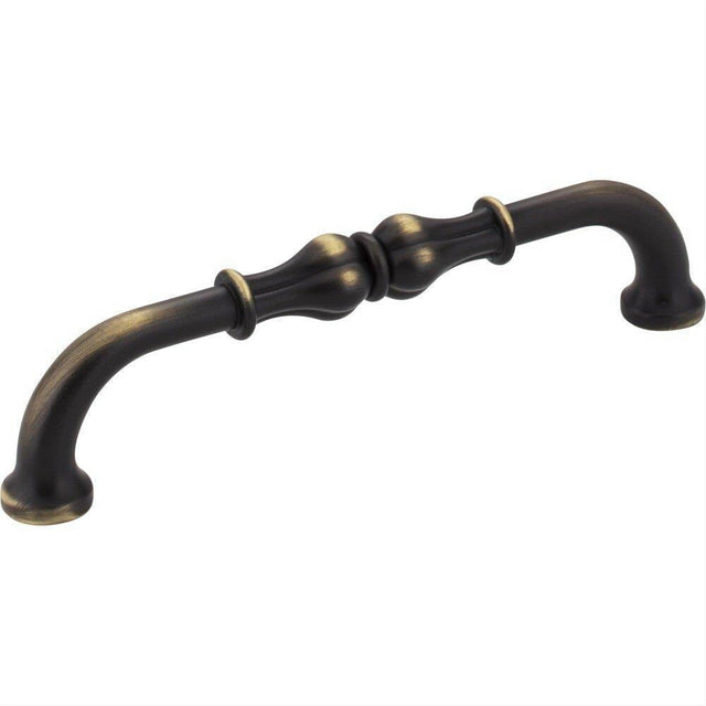 Jeffrey Alexander 818-128ABSB-128 Bella 5-11/16" Zinc Cabinet Pull Antique Brushed Satin Brass