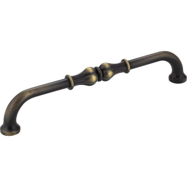 Jeffrey Alexander 818-160ABSB-160 Bella 6-15/16" Zinc Cabinet Pull Antique Brushed Satin Brass