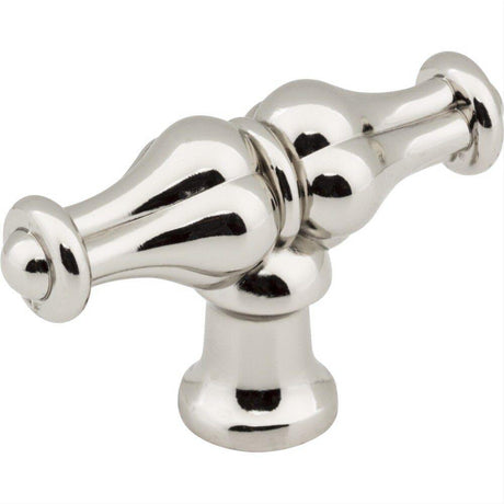 Jeffrey Alexander 818L-NI Bella 2-1/4" Zinc T Cabinet Knob Polished Nickel