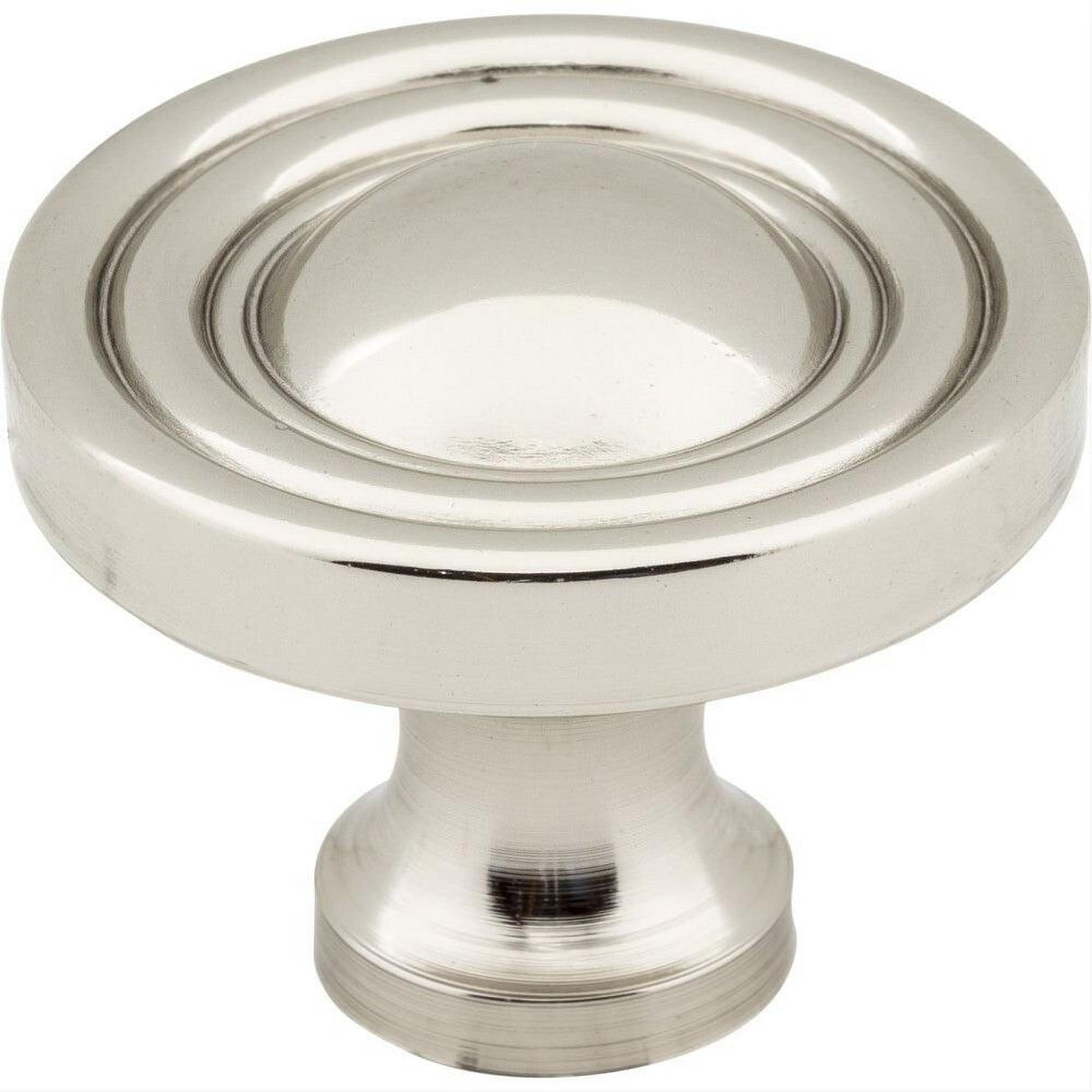 Jeffrey Alexander 818NI 818 Bella 1-3/8" Zinc Round Cabinet Knob Polished Nickel