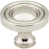 Jeffrey Alexander 818NI 818 Bella 1-3/8" Zinc Round Cabinet Knob Polished Nickel