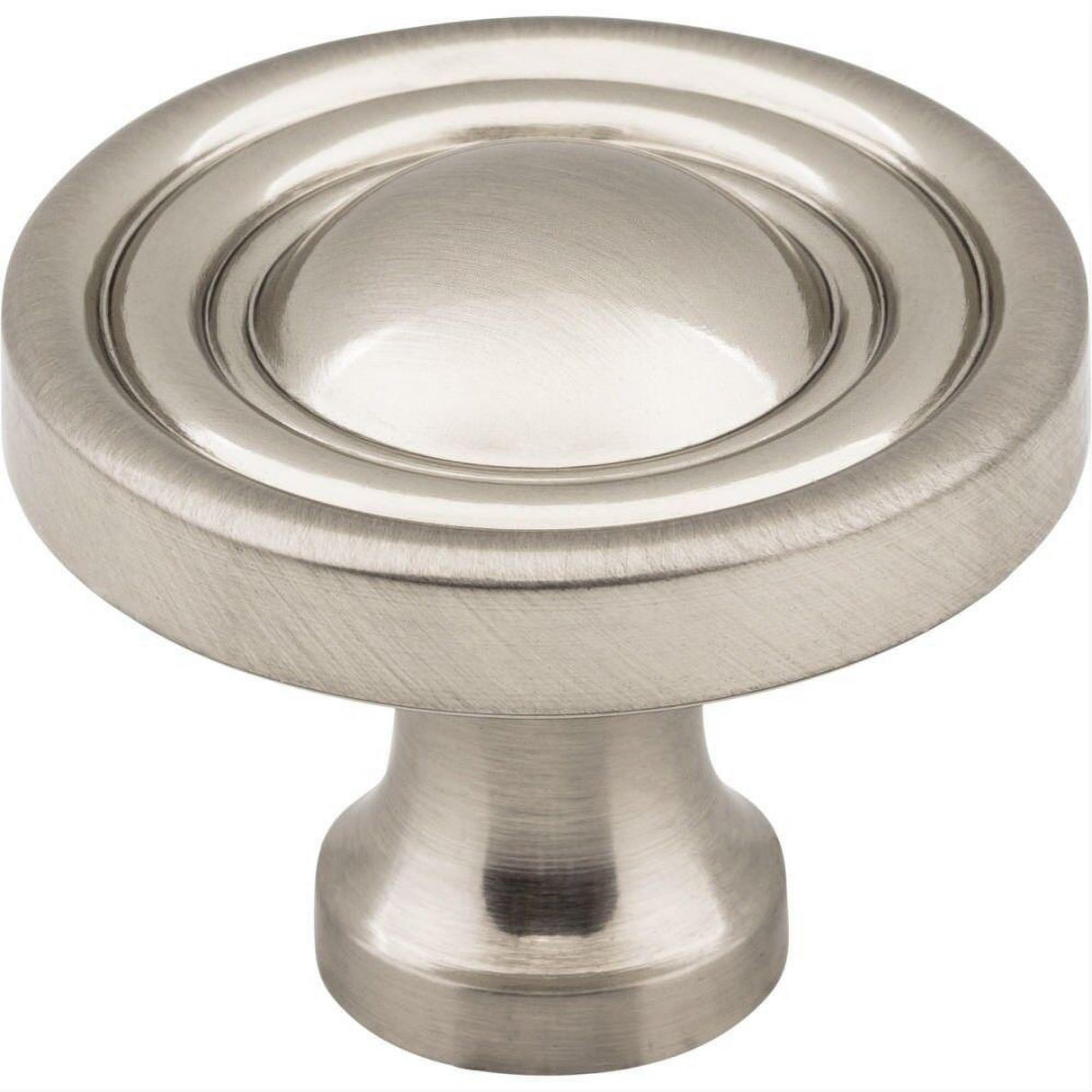 Jeffrey Alexander 818SN 818 Bella 1-3/8" Zinc Round Cabinet Knob Satin Nickel