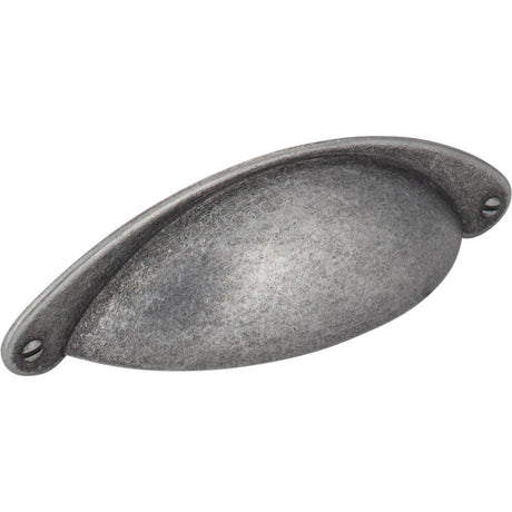 Jeffrey Alexander 8233SIM distressed antique silver cabinet drawer pull
