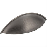 Jeffrey Alexander 8236-BNBDL Bordeaux 5" Zinc Cabinet Pull Brushed Pewter