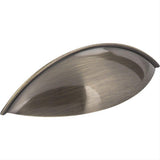 Jeffrey Alexander 8236AB 8236 Bordeaux 5" Zinc Cabinet Pull Brushed Antique Brass