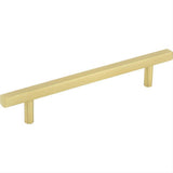 Jeffrey Alexander 845-128BG-128 Dominique 7-1/16" Zinc Cabinet Pull Brushed Gold