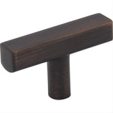 Jeffrey Alexander 845T-DBAC Dominique Zinc Cabinet T-Shaped Cabinet Knob Brushed Oil Rubbed Bronze