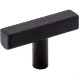 Jeffrey Alexander 845T-MB Dominique Zinc Cabinet T-Shaped Cabinet Knob Matte Black