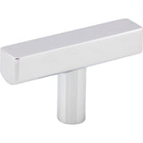 Jeffrey Alexander 845T-PC Dominique Zinc Cabinet T-Shaped Cabinet Knob Polished Chrome