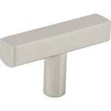 Jeffrey Alexander 845T-SN Dominique Zinc Cabinet T-Shaped Cabinet Knob Satin Nickel