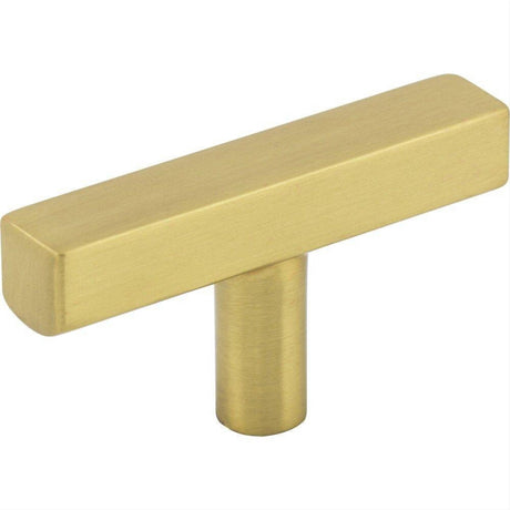 Jeffrey Alexander 845TL-BG Dominique Zinc Cabinet T-Shaped Cabinet Knob Brushed Gold