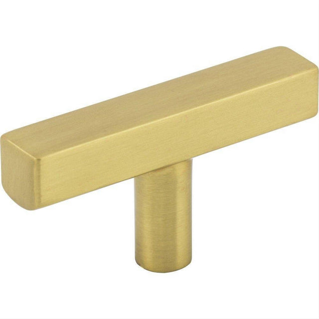 Jeffrey Alexander 845TL-BG Dominique Zinc Cabinet T-Shaped Cabinet Knob Brushed Gold