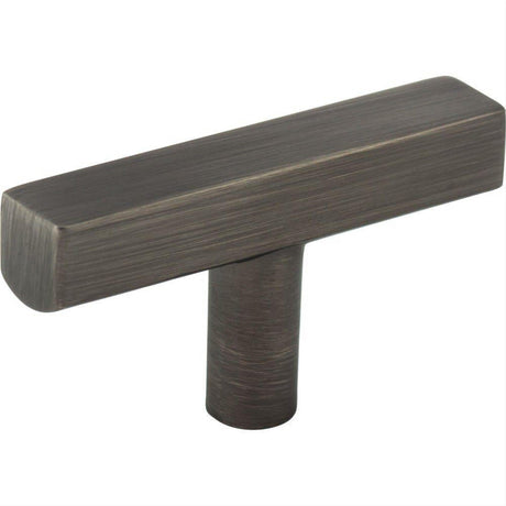 Jeffrey Alexander 845TL-BNBDL Dominique Zinc Cabinet T-Shaped Cabinet Knob Brushed Pewter