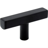 Jeffrey Alexander 845TL-MB Dominique Zinc Cabinet T-Shaped Cabinet Knob Matte Black
