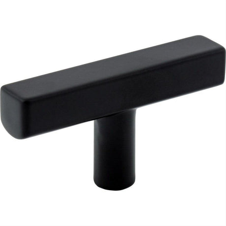 Jeffrey Alexander 845TL-MB Dominique Zinc Cabinet T-Shaped Cabinet Knob Matte Black