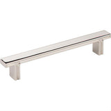 Jeffrey Alexander 867-128NI-128 Anwick 6-3/8" Zinc Cabinet Pull Polished Nickel
