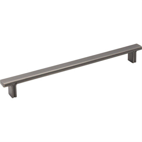 Jeffrey Alexander 867-228BNBDL-228 Anwick 10-5/16" Zinc Cabinet Pull Brushed Pewter