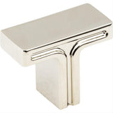 Jeffrey Alexander 867NI 867 Anwick 1-3/8" Zinc Rectangle Cabinet Knob Polished Nickel