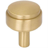 Jeffrey Alexander 885BG 885 Hayworth 1-1/8" Zinc Cabinet Knob Brushed Gold