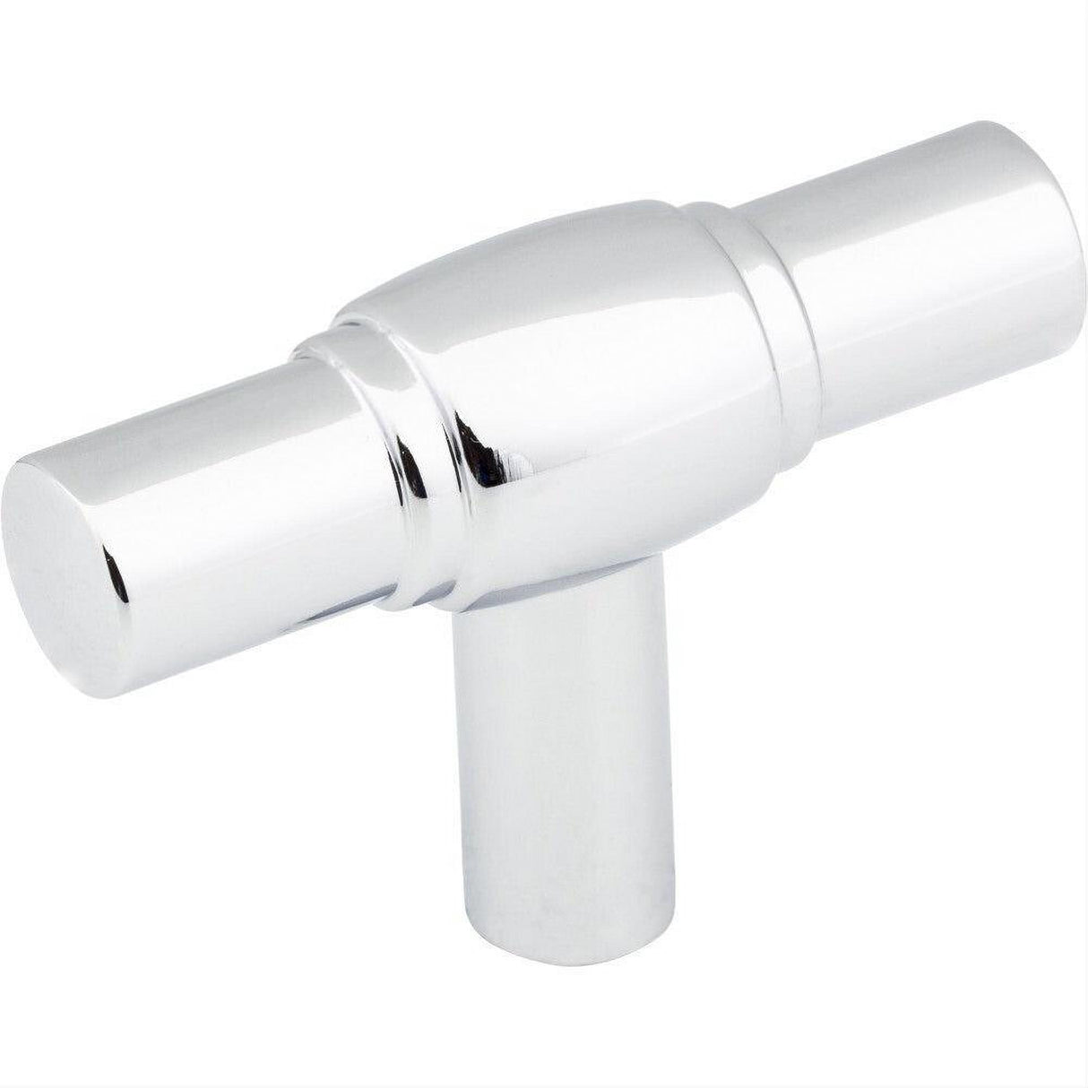 Jeffrey Alexander 885L-PC Hayworth 2" Zinc Cabinet T-Shaped Cabinet Knob Polished Chrome