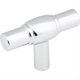 Jeffrey Alexander 885L-PC Hayworth 2" Zinc Cabinet T-Shaped Cabinet Knob Polished Chrome