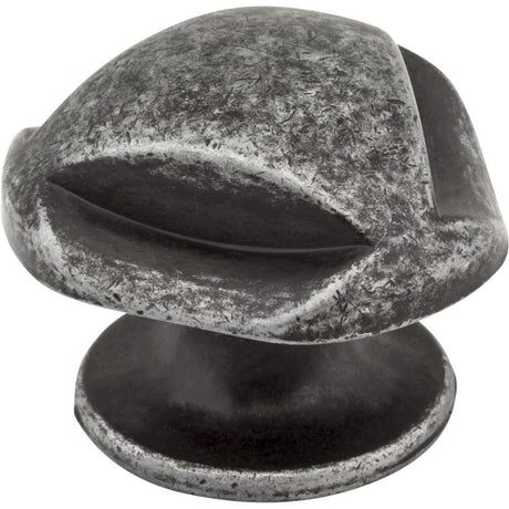 Jeffrey Alexander 915SIM distressed antique silver cabinet knob