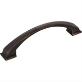 Jeffrey Alexander 944-128DBAC-128 Roman 6-1/4" Zinc Cabinet Pull Brushed Oil Rubbed Bronze